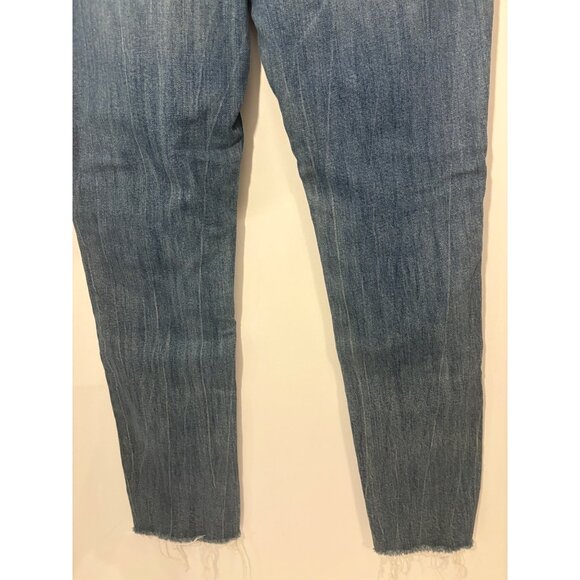 Old Navy Womens Boyfriends Distressed High Jeans With‎ Frayed Hem Size 4 - Picture 7 of 9